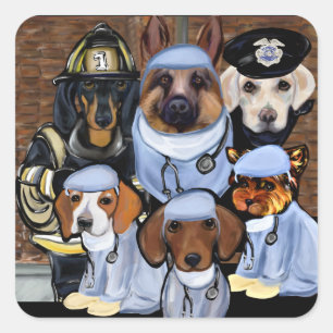 Dankeschön Quadratischer Aufkleber