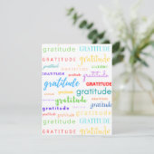 Dankeschön Rainbow Collage Dankeschön Karte (Stehend Vorderseite)