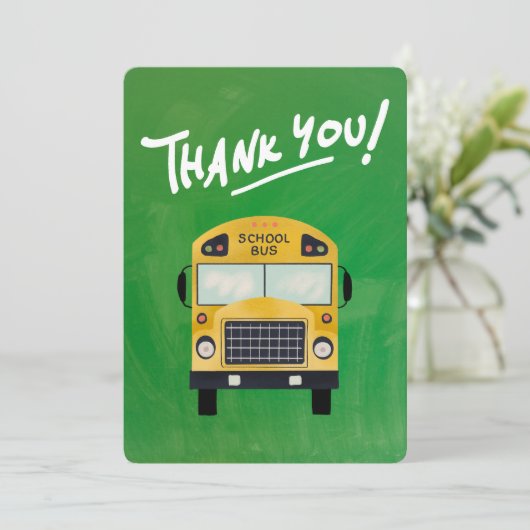 Dankeschön-Reise: Feiern wir unseren Schulbus-Held (Stehend Vorderseite)