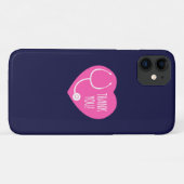 Dankeschön| rosa Herzschrittkop Case-Mate iPhone Hülle (Rückseite (Horizontal))