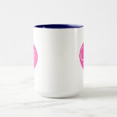 Dankeschön| rosa Herzschrittkop Tasse (Zentrum)
