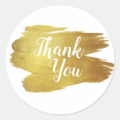 Dankeschön Runder Aufkleber (Vorderseite)