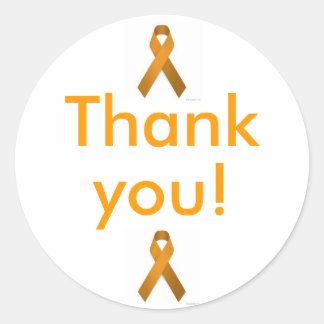 Dankeschön Runder Aufkleber