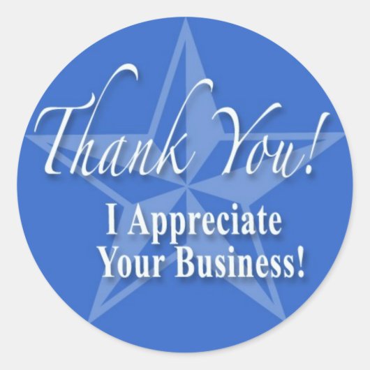 Dankeschön! Runder Aufkleber (Vorderseite)