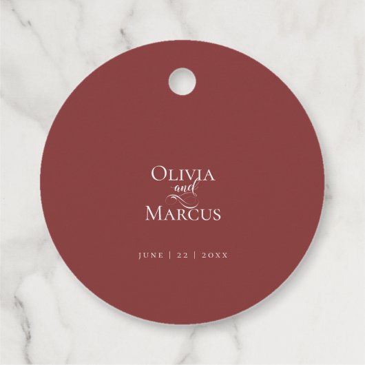 Dankeschön | Rustikale Elfenbeinpampas Grass Favor Geschenkanhänger (Rückseite)