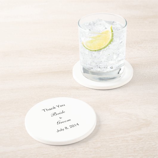 Dankeschön Sandstein Untersetzer (Seite)