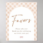 Dankeschön-Schild Cutie Pie Thanksgiving Baby Show Poster (Vorne)