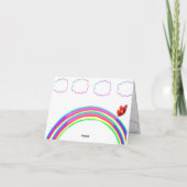 Dankeschön Schmetterlingskarte Karte (Rückseite)