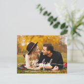 Dankeschön-Schrift-Foto-Postkarte zum Erntedankfes Postkarte (Stehend Vorderseite)