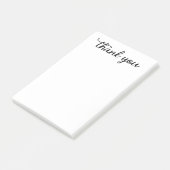Dankeschön-Schrift Post-it Klebezettel (angewinkelt)