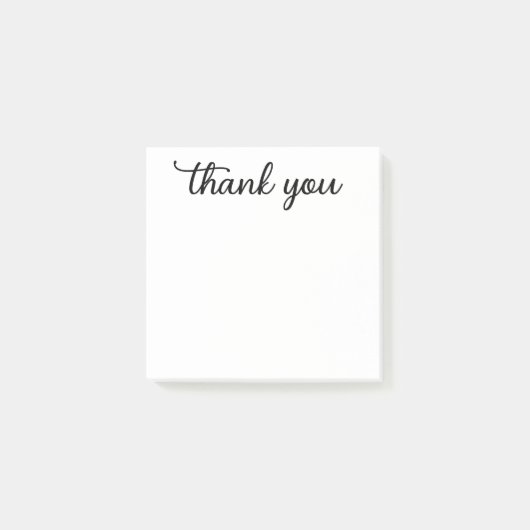 Dankeschön-Schrift Post-it Klebezettel (Vorderseite)