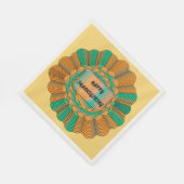 Dankeschön Set Moderne, einzigartige Gold-Herbstfa Serviette (Ecke)