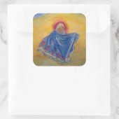 Dankeschön-Sticker Quadratischer Aufkleber (Tasche)