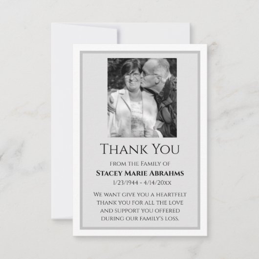 Dankeschön, Sympathiekarte, Loss Dankeschön-Karte Dankeskarte (Vorderseite)