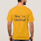 "Dankeschön" T-Shirt (Rückseite)