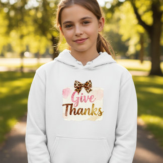Dankeschön-T-Shirt | Florales Herbst-Coquette-Shir Hoodie