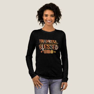 Dankeschön-T-Shirt | Florales Herbst-Coquette-Shir Tri-Blend Shirt