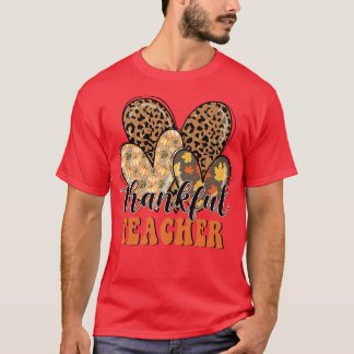Dankeschön Teacher Cheetah Heart Teacher Life Dank T-Shirt