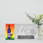 Dankeschön Toast Dankeskarte (Stehend Vorderseite)