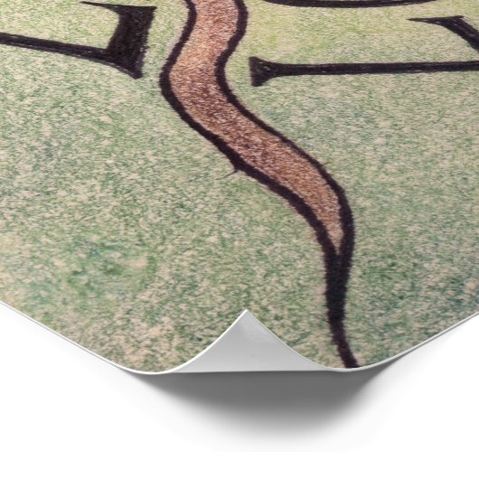 Dankeschön Tree Poster Print (Ecke)