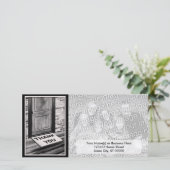 Dankeschön Türmatte Foto Dankeskarte (Stehend Vorderseite)