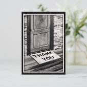 Dankeschön Türmatte Foto Einladung (Stehend Vorderseite)