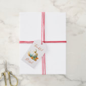 Dankeschön und gesegnet Pumpkin Erntedank Geschenk Geschenkanhänger (Mit Garn)