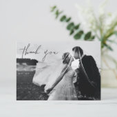 Dankeschön von Hand, Foto-Note-Karte Dankeskarte (Stehend Vorderseite)