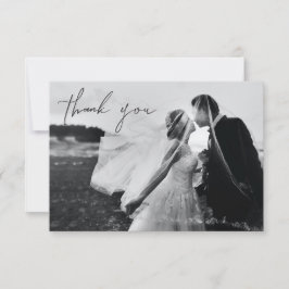Dankeschön von Hand, Foto-Note-Karte Dankeskarte