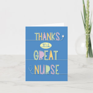 Dankeschön von Nurse Karte