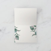 Dankeschön | Wasserfarbene Peongs aus Rost und Elf Dankeskarte (Innenseite)