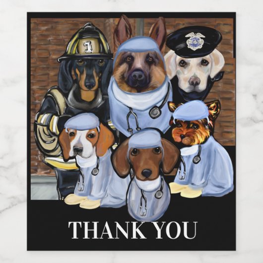 Dankeschön Weinetikett (Einzelnes Label)