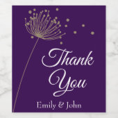 Dankeschön-Weinflaschen-Geschenke Weinetikett (Einzelnes Label)