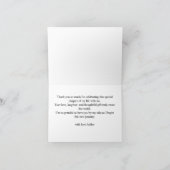 Dankeschön Whimsical Rot Handgezeichnete Karte (Innenseite)