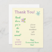 Dankeschön Woche Hand Sanitisierer Geschenkkarte Begleitkarte (Vorne/Hinten)