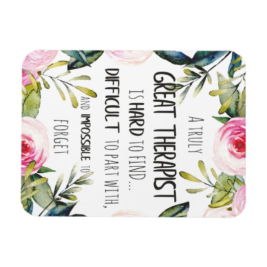 Dankeschön, Zitat des Therapeuten Magnet (Horizontal)