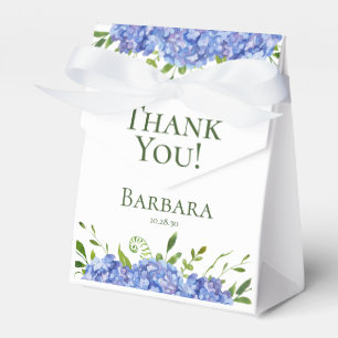 Dankeschön zum 70. Geburtstag Blaue Hortensien Geschenkschachtel