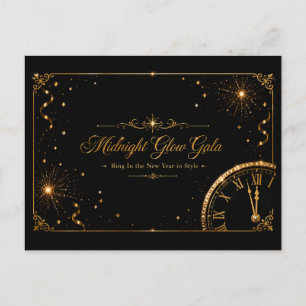 Dankeschön zum Midnight Glow Gala Postkarte