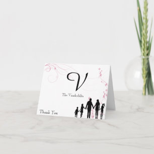 Dankeschön zur Familienhochzeit nach einer Wiederv Dankeskarte