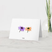 Dankeschön zur Kenntnis,daisy Blume Dankeskarte (Rückseite)