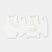 Dankeschön | Zwei Goldherzen | Personalisierte Hoc Geschenkschachtel (Ungefaltet)