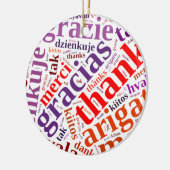 Dankeschwortwolke Keramikornament (Links)
