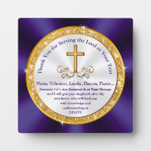 Dankesgeschenke für Kirchenführer, Freiwillige, Fotoplatte (Vorderseite)