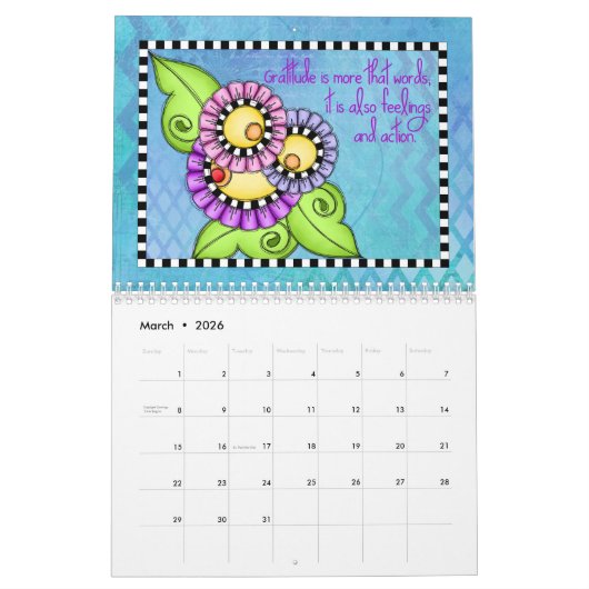 Dankeskalender Kalender (Mär 2026)