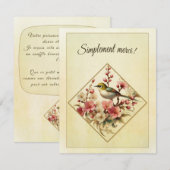 Dankeskarte (Vorne/Hinten)