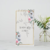 DANKESKARTE (Stehend Vorderseite)