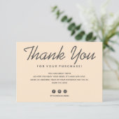 Dankeskarte (Stehend Vorderseite)