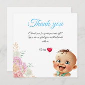 Dankeskarte Baby 2 (Vorne/Hinten)