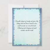 Dankeskarte, elegant und schick dankeskarte (Rückseite)