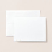 Dankeskarte Folienkarte (Rückseite mit Umschlag)